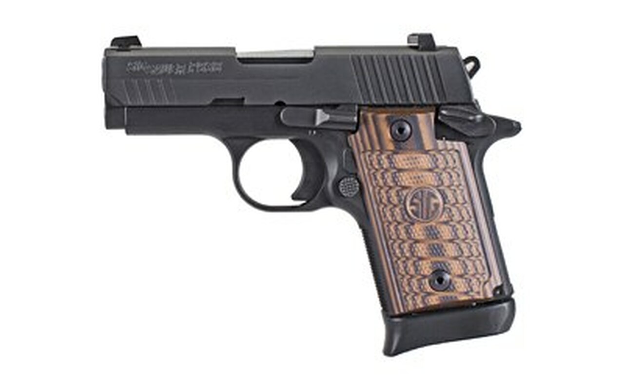 Image of Sig P938, 9mm, 3" Barrel Select, Black, Sao, Siglite, Select, (1) 7RD/ (1) 6RD Steel Mag, Ambi Safety