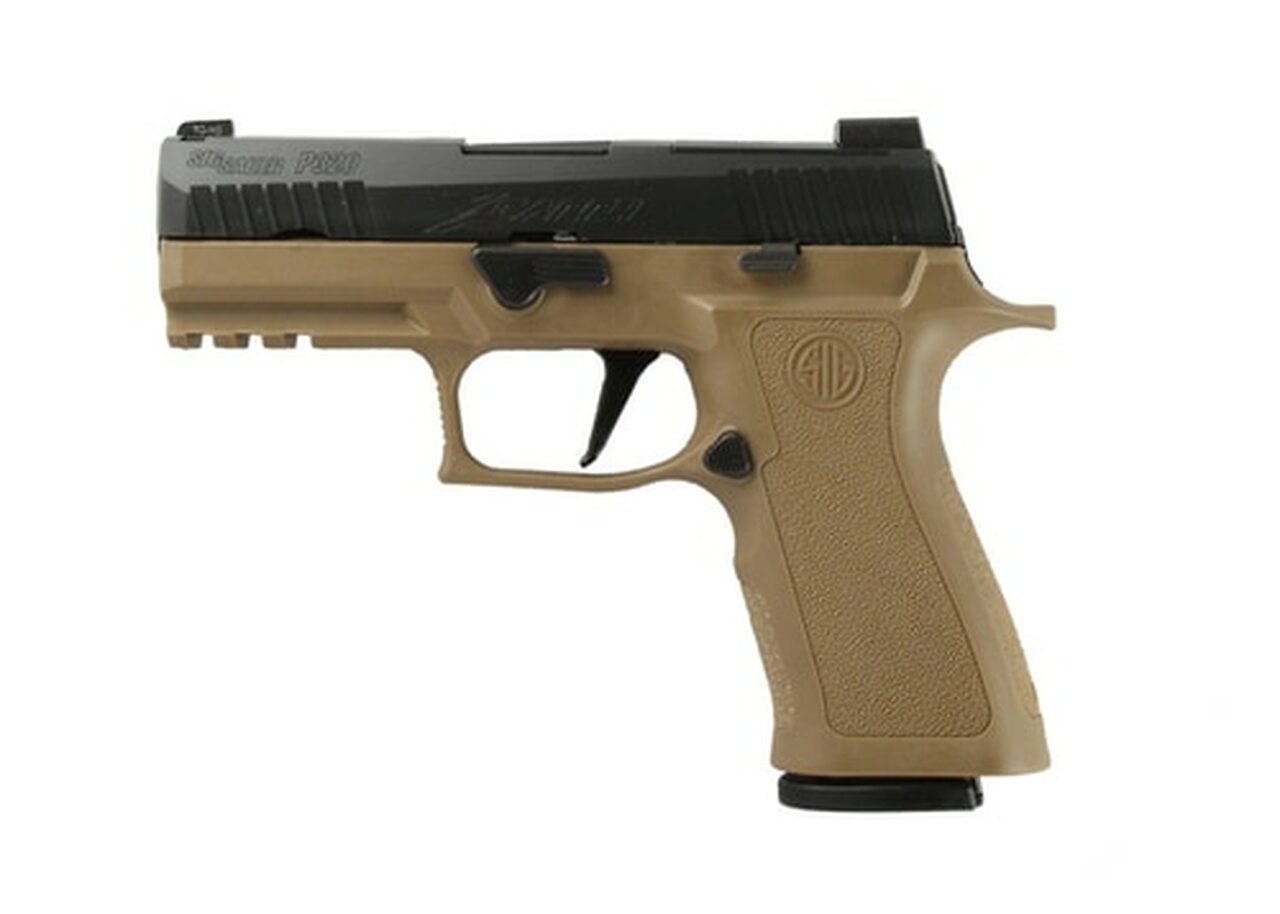 Image of SIG P320 X-Series, 9mm, 3.9", 17rd, X-Ray3 NS, Black Slide, Coyote Frame