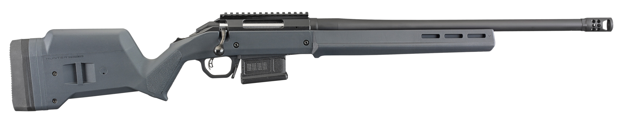 Image of Ruger American Magpul Hunter 308 Winchester 20" Barrel, Magpul Short Action Fully Adjustable Stock Matte Black, 5rd