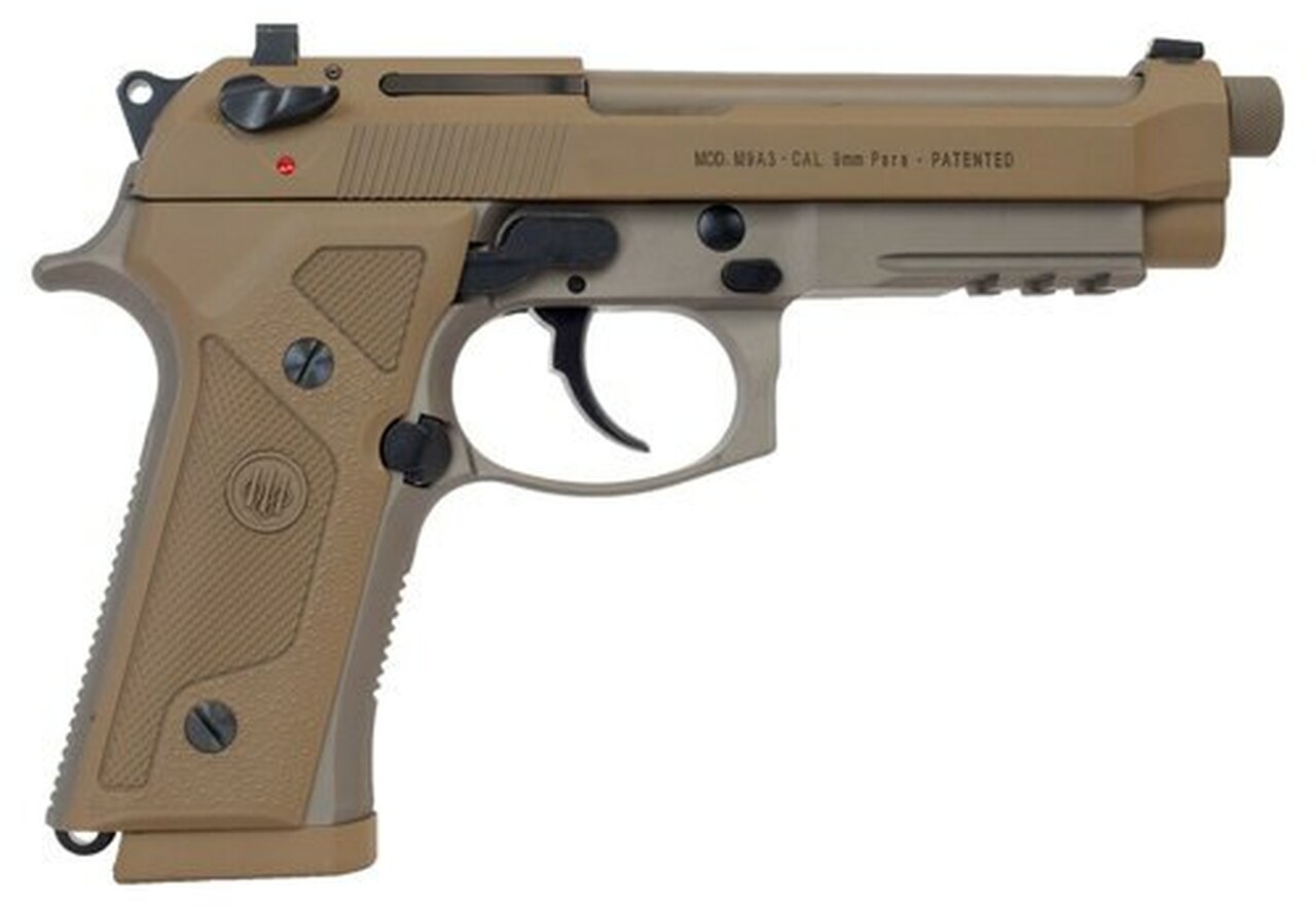 Image of Beretta M9 Italy Type G Single/Double 9mm, 5" Barrel, Flat Dark, 17rd