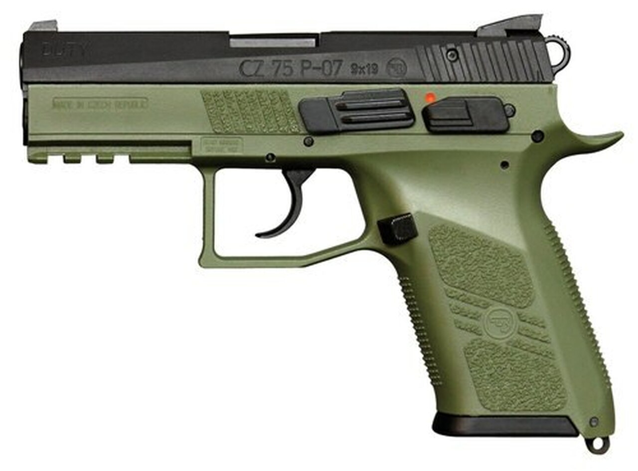 Image of CZ P-07, 9mm, 3.75" Barrel, 10rd, Tritium Night Sights, OG Green