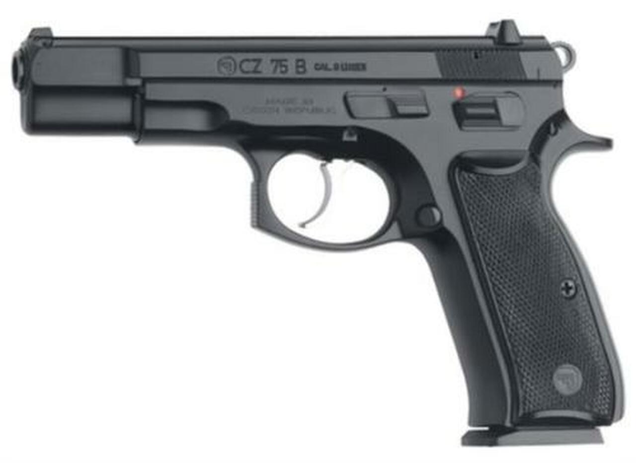 Image of CZ 75 B SA/DA 9mm 4.7, Black Synthetic Grip Black, 10 rd