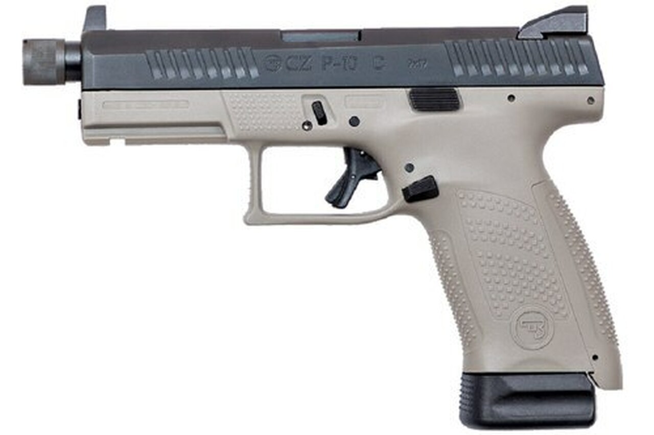 Image of CZ P-10 C, 9mm, 4.61" Barrel, 10rd, Night Sights, Urban Gray