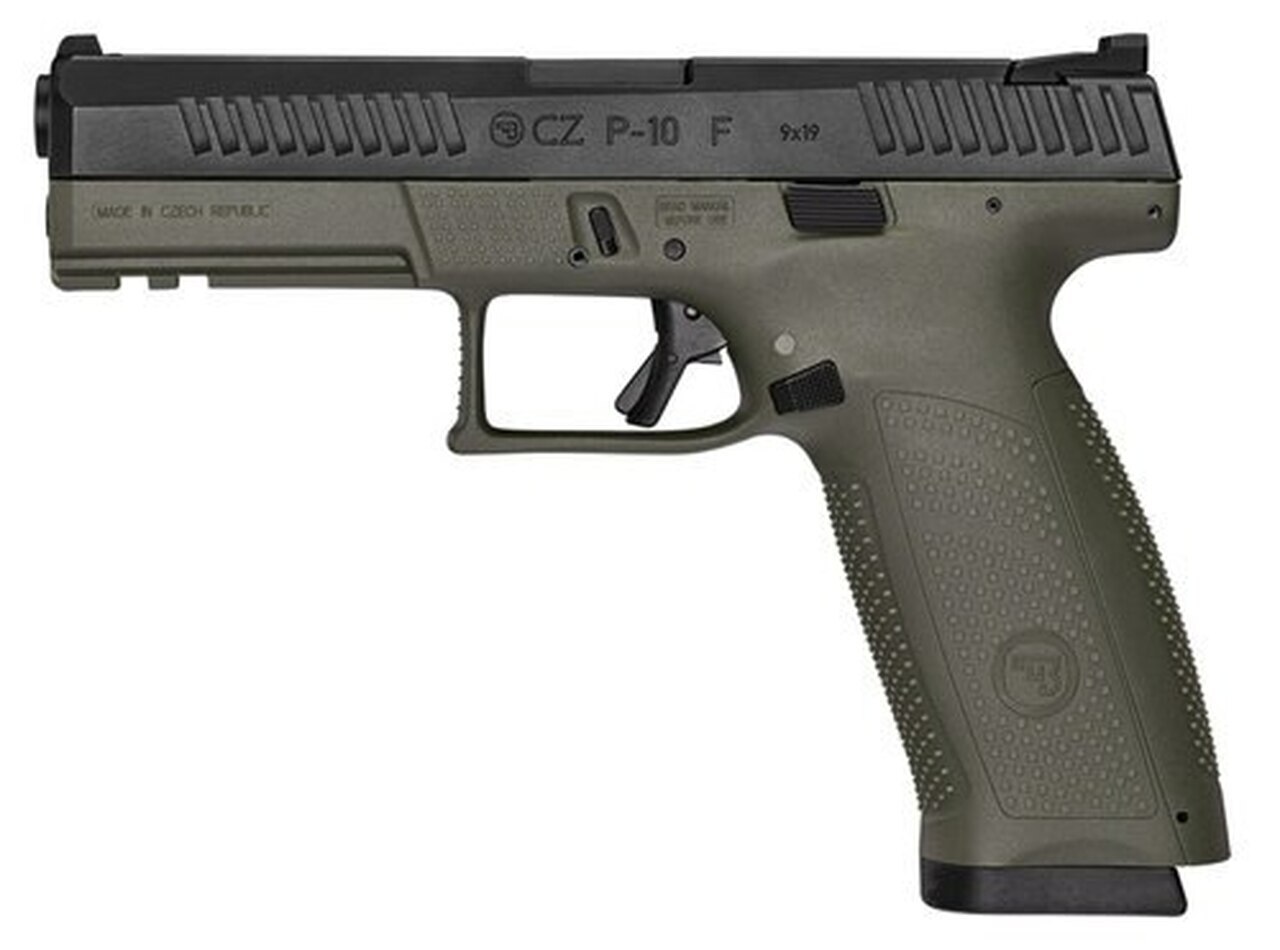 Image of CZ P-10 Full Size, 9mm, 4.5" Barrel, 10rd, Night Sights, OD Green