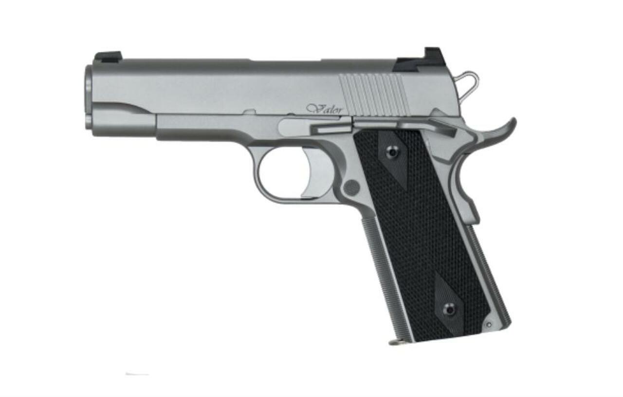 Image of Dan Wesson Valor Commander 45 ACP, 4.25" Barrel, Black/SS, 8rd Mag