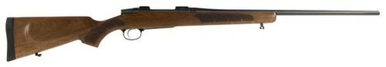 Image of CZ 557 LH Bolt 30-06 Springfield 24" Barrel, Walnut Oil Finish Stock Black, 4rd