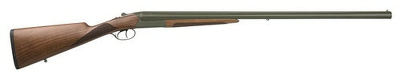 Image of CZ Bobwhite, Side-By-Side, 12 Ga 3", 28" Barrel, Olive DrabGreen Finish, Walnut Stock, 2Rd