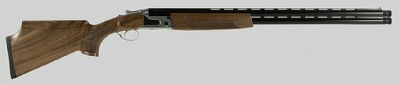 Image of CZ Southpaw Sterling Over/Under 12 Ga 30" 3" Turkish Walnut Stock Silver