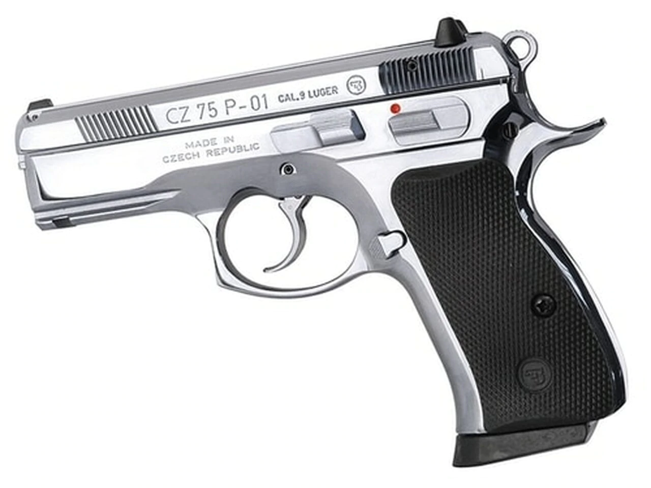 Image of CZ P-01 9mm, High Polished Bright Stainless Steel, 3.8", 14rd