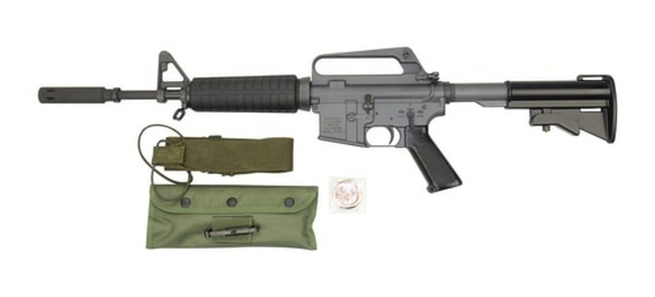 Image of Troy XM177E2 Commemorative AR-15 Carbine 223/556, 12.5" Barrel, 4.5" Moderator, Period Corect Kit, 20 and 30rd Mag