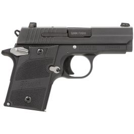 Image of Sig Sauer P938 Nightmare Micro-Compact 9mm 6 Round Pistol, Hardcoat Anodized Black - 938-9-NMR-AMBI