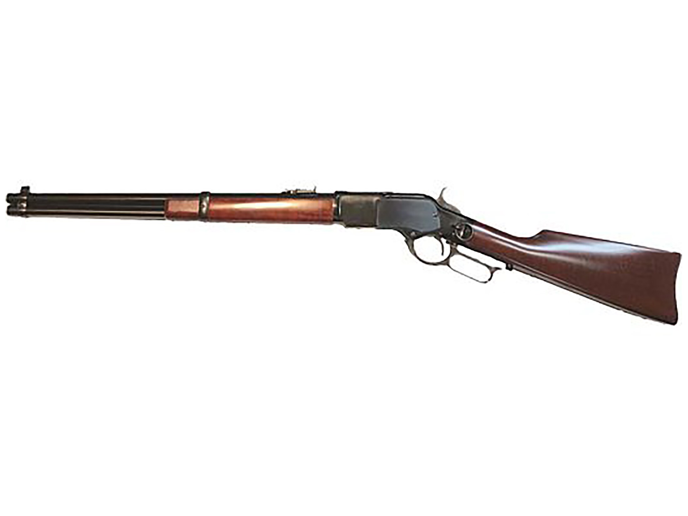 Image of Cimarron U.S. Marshal Indian Territory Carbine, Saddle Ring, 44 Special, 18.5"Barrel, Walnut, Blued, 9rd