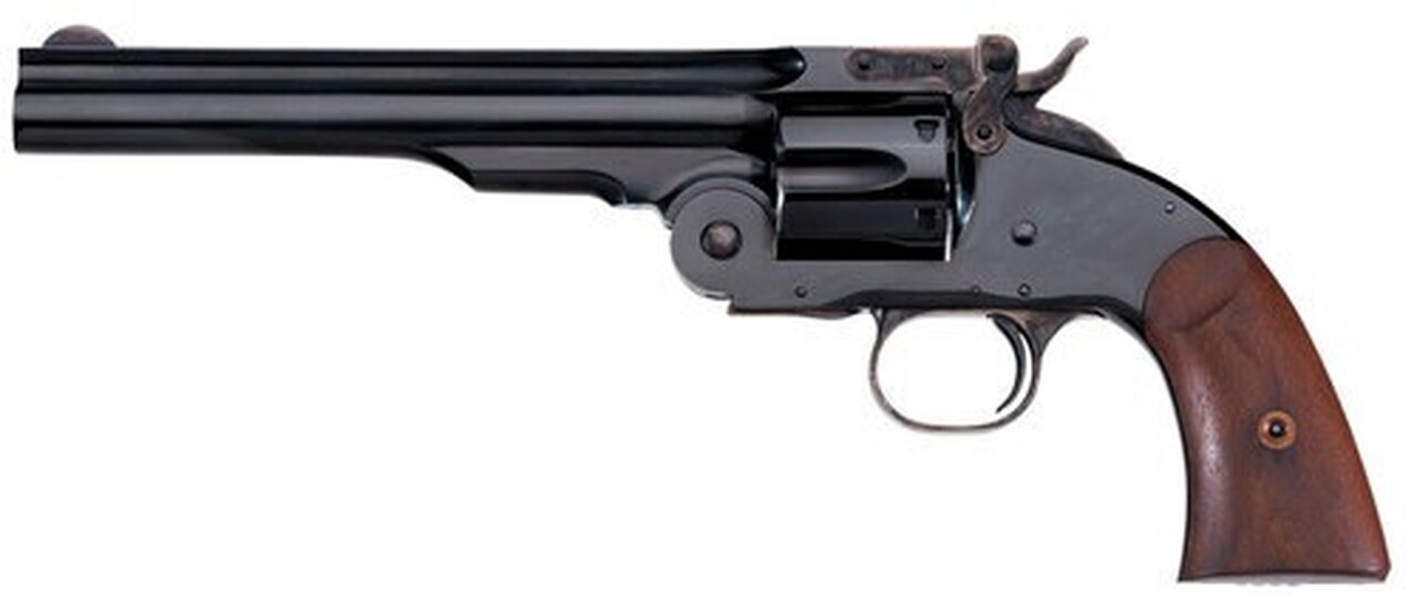 Image of Taylors Schofield Second Model 45 Colt, 7" Barrel, 6rd, Blued, Walnut