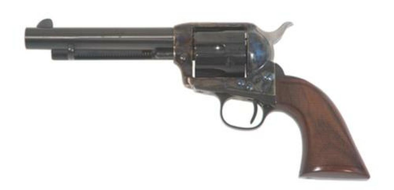 Image of Cimarron Firearms Model P Evil Roy SA .45 Long Colt 5.5" Polished Blue Barrel One Piece Walnut Grip