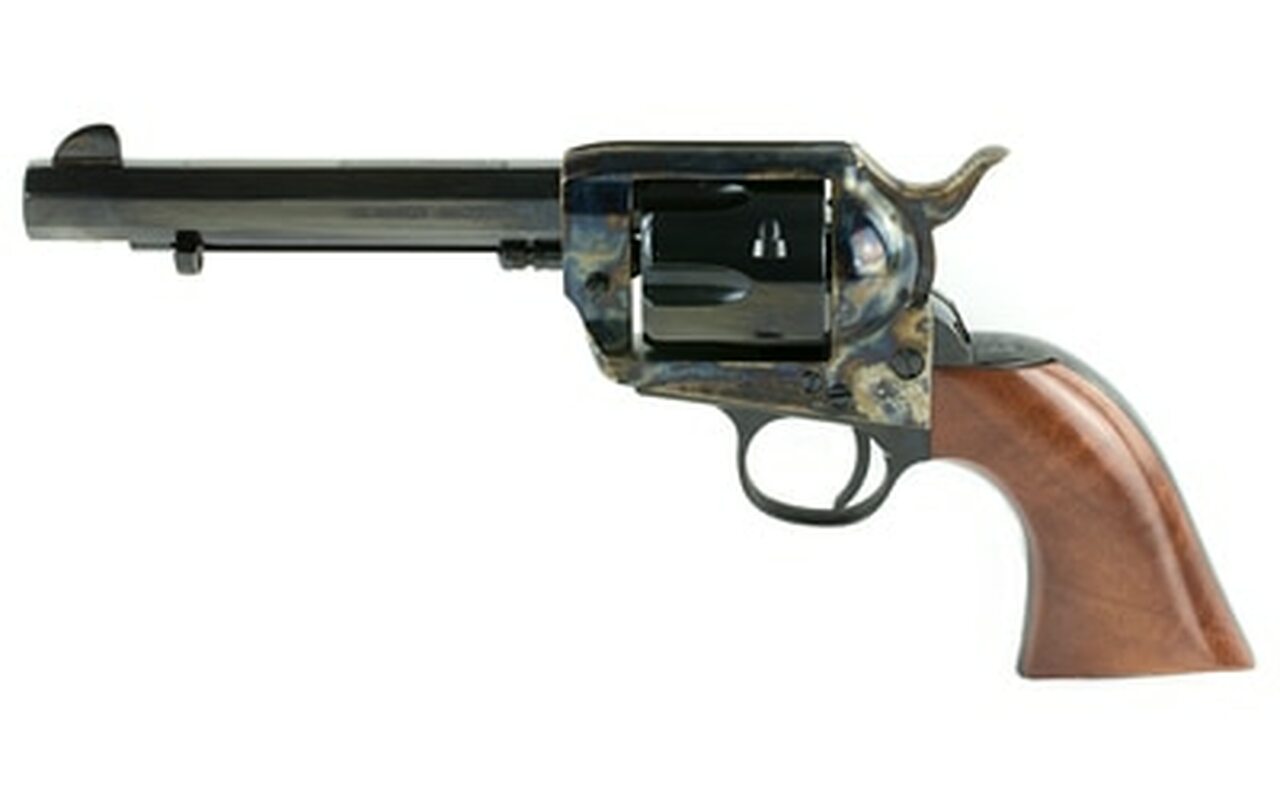 Image of Cimarron El Malo Revolver, Single Action, 45LC, 5.5" Barrel, Steel Frame, Blue Finish, Walnut Grips, 6Rd PP411MALO