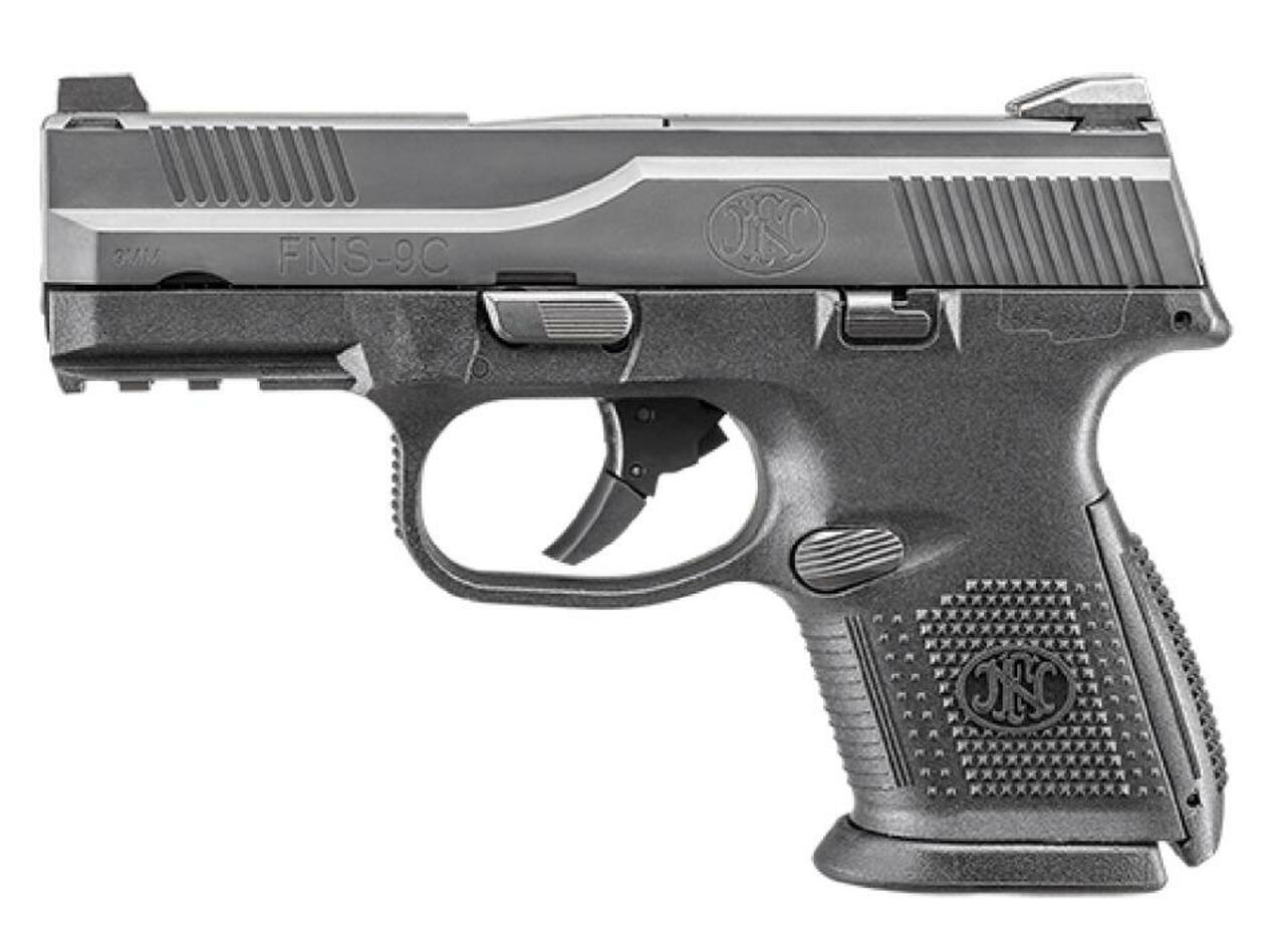 Image of FN FNS-9C Compact 9mm 3.6" Barrel Battle Gray Finish 1 17rd & 1 12rd Mag