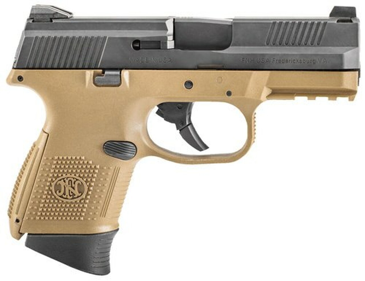 Image of FN FNS9C 9mm NMS, Flat Dark Earth and Black LE, 12rd and 17rd