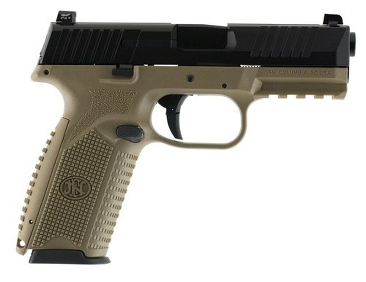 Image of FN 509 NMS 9mm, Flat Dark Earth/Black, No-Manual Safety, LE, 17rd