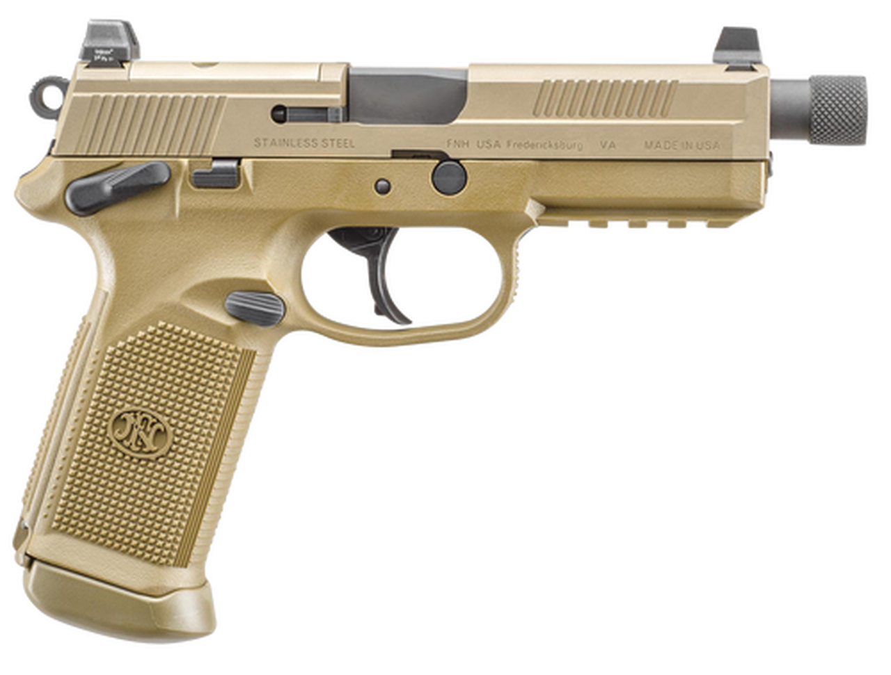 Image of FN FNX-45 Tactical 45 ACP, MS Venom Red Dot, Flat Dark Earth, 10rd