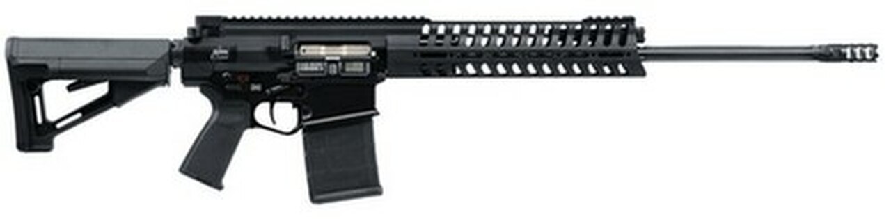 Image of POF USA P308 Gen 4 Rifle 7.62X51 20" Fluted Barrel E2 Dual Extraction CTR Retractable Buttstock Black 20 Rd Mag