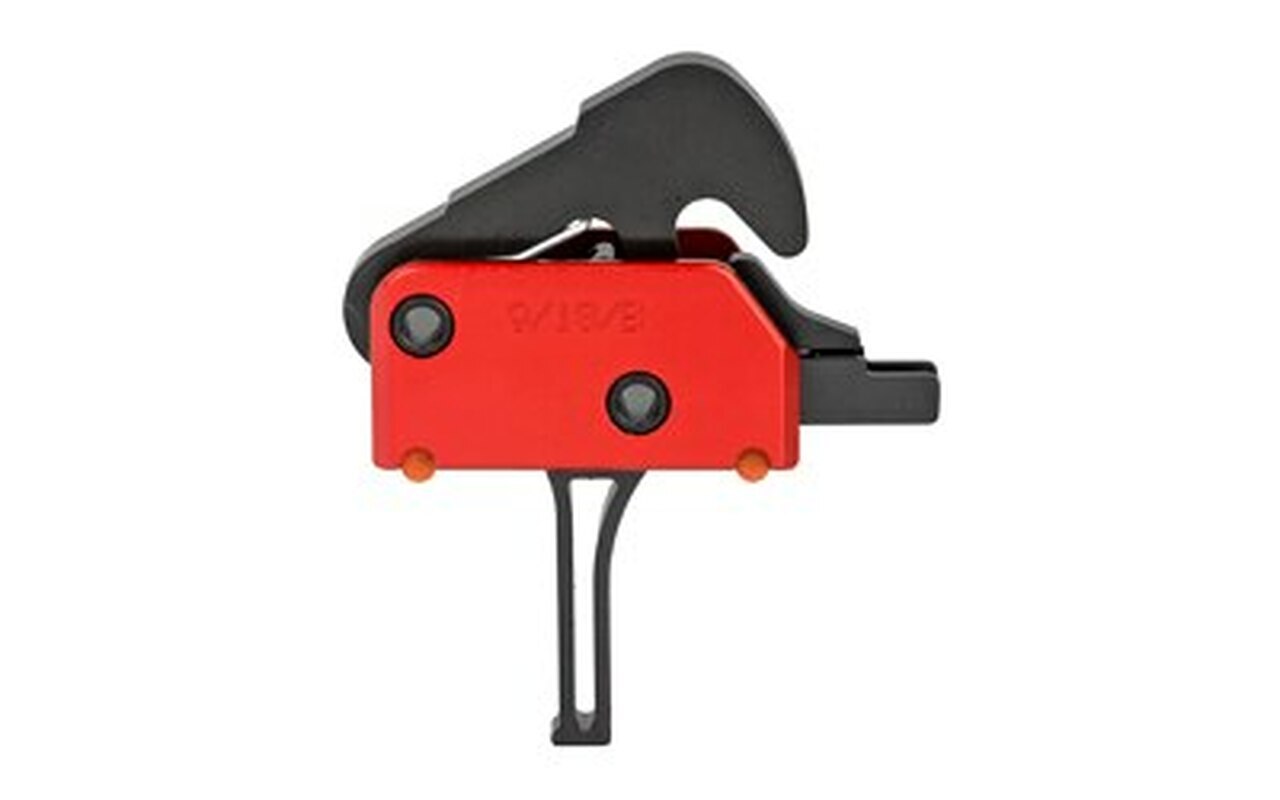 Image of POF Drop-In Two Stage Straight Trigger, KNS Pins, Black/Red