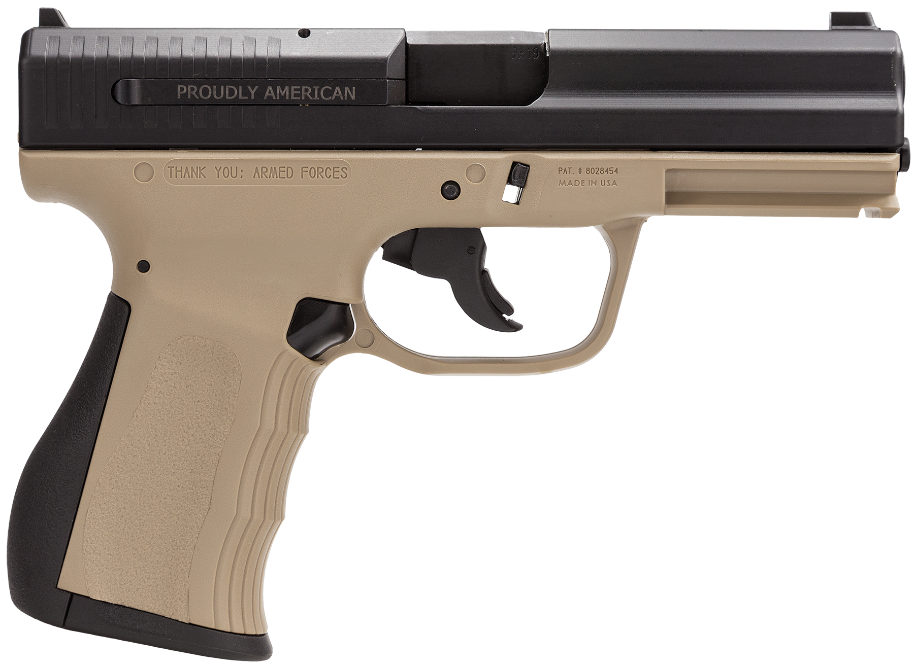 Image of FMK 9C1G2 9MM 4" 10RD DAO 2 MAGS FDE