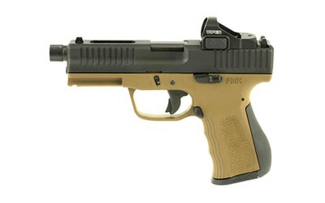 Image of FMK 9C1 Elite Pro 9mm, 4" Barrel, 3-Dot/Red Dot, Black Grip, 10rd