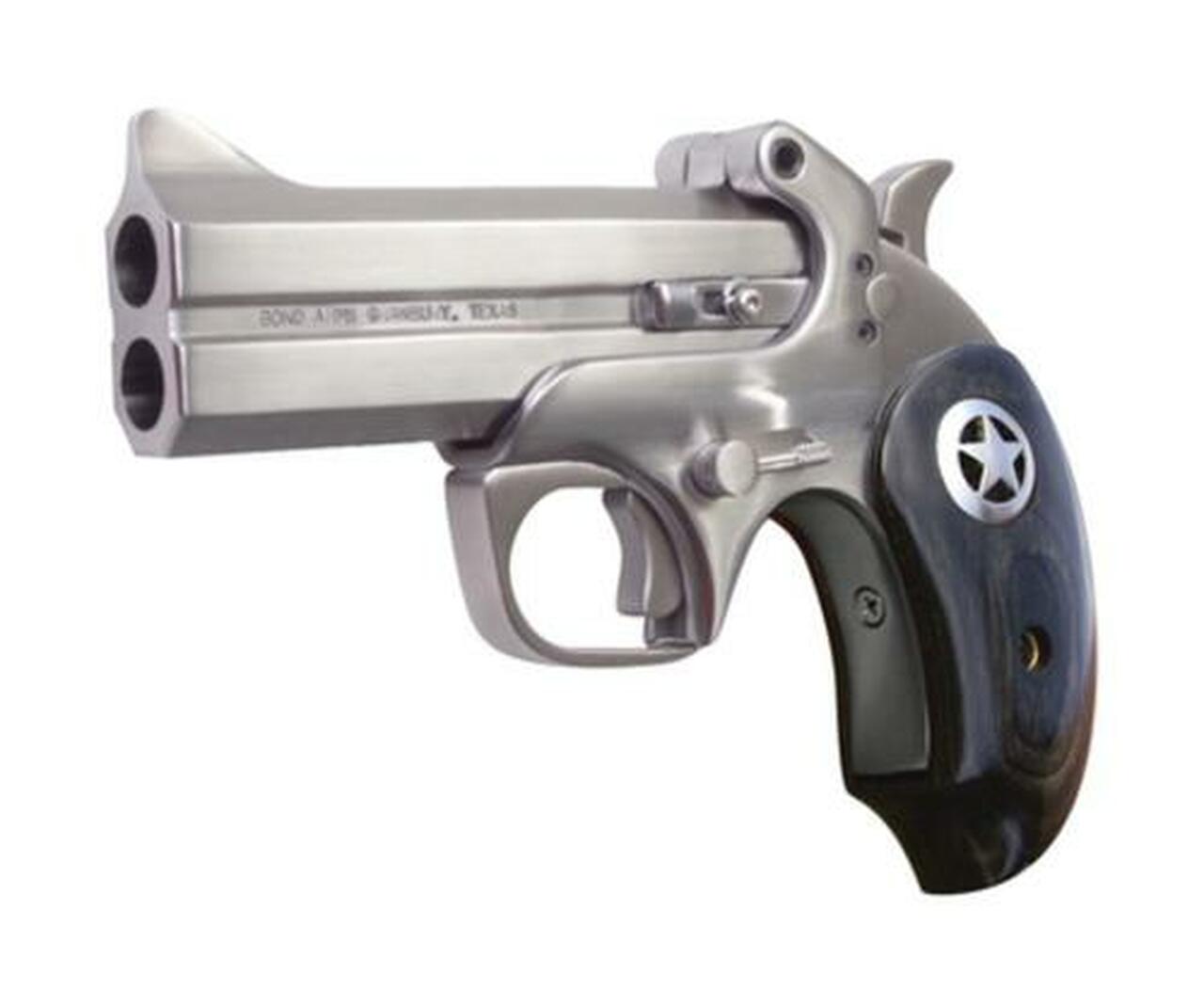 Image of Bond Arms Ranger II .45 Colt/.410 4.25" Barrel, Matte Stainless Steel Finish, Black Ash Star Grip, Trigger Guard