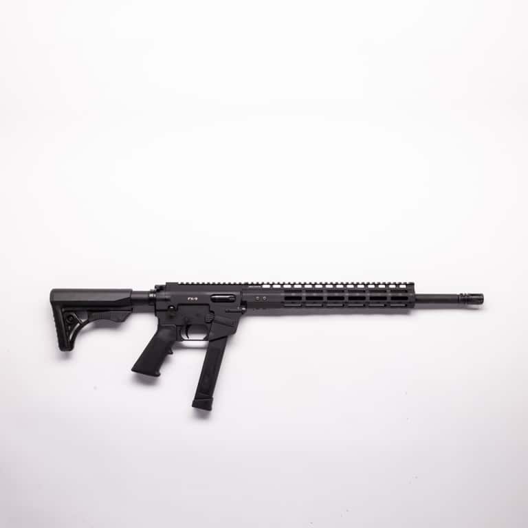 Image of Freedom Ordnance FX9 9mm, 16" Barrel, Black, Plastic Grip, Uses Glock Style Magazines, 1 Mag, 31Rd