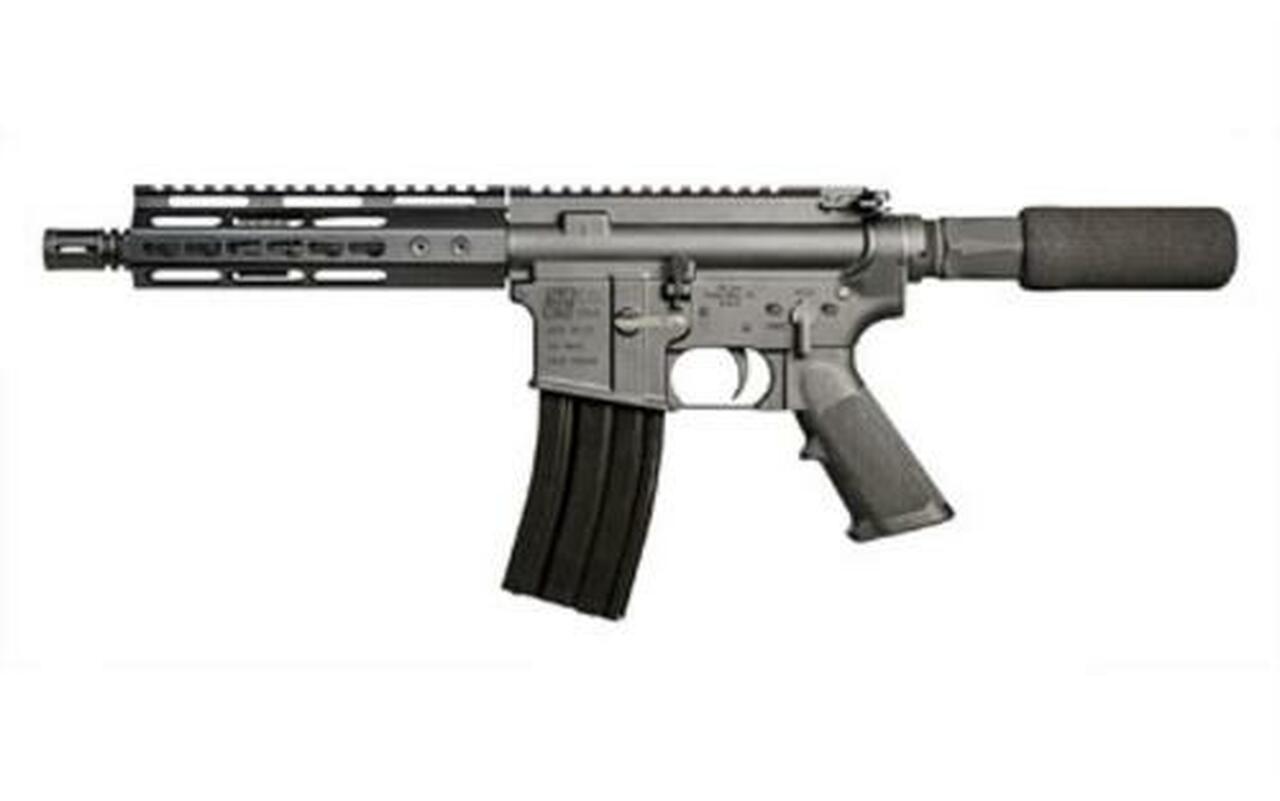 Image of IO AR-15 Pistol, 223/5.56, 7" Barrel, Black, 7" Free Float KeyMod Rail 30Rd Mag