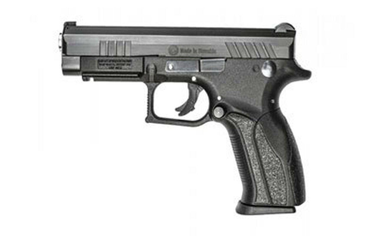 Image of Grand Power Q100 9mm Double, 4.3", Black Polymer Grip, Black, 12rd