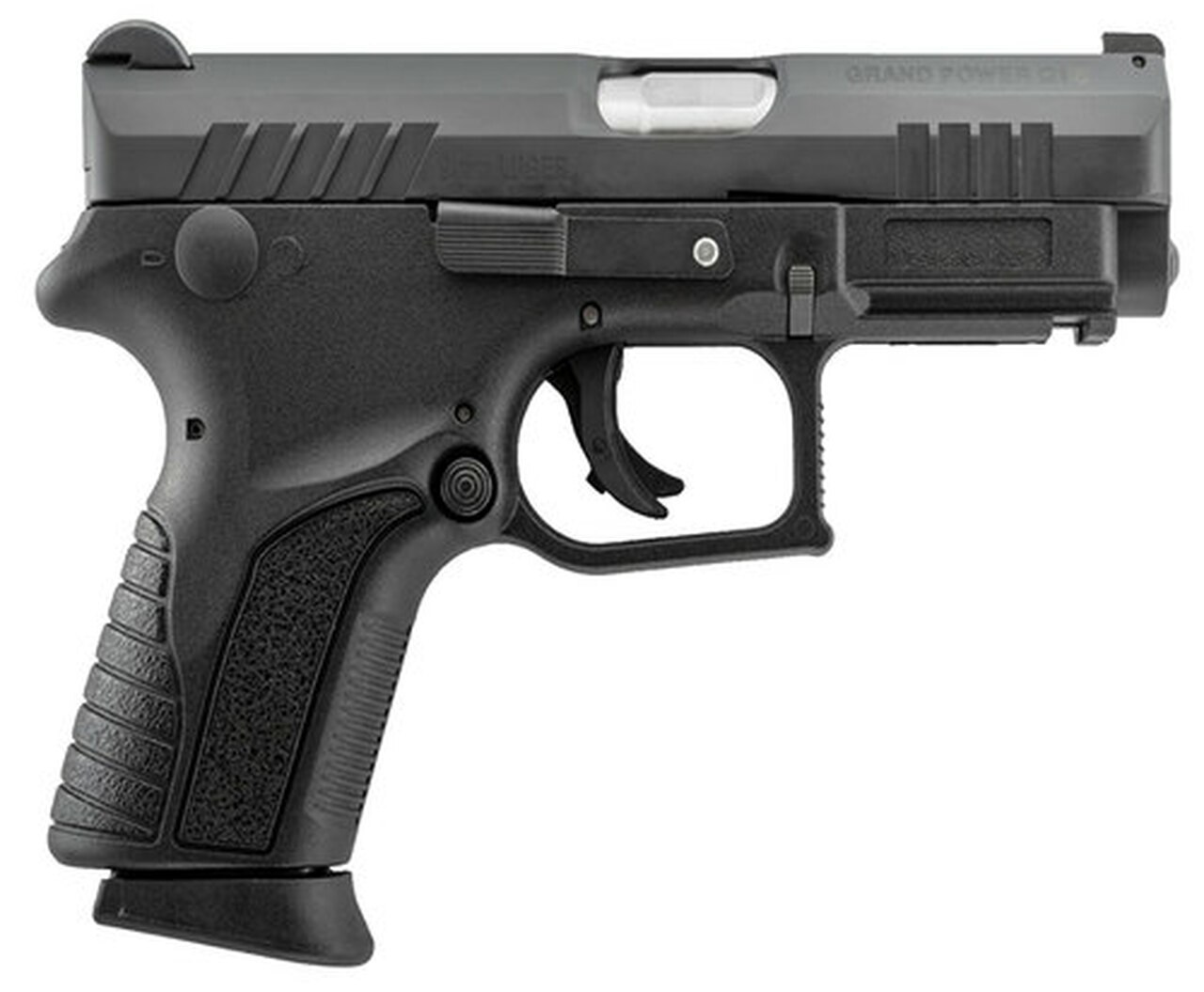 Image of Grand Power Q1S Double 9mm, 3.35", Black Polymer Grip Black, 12rd