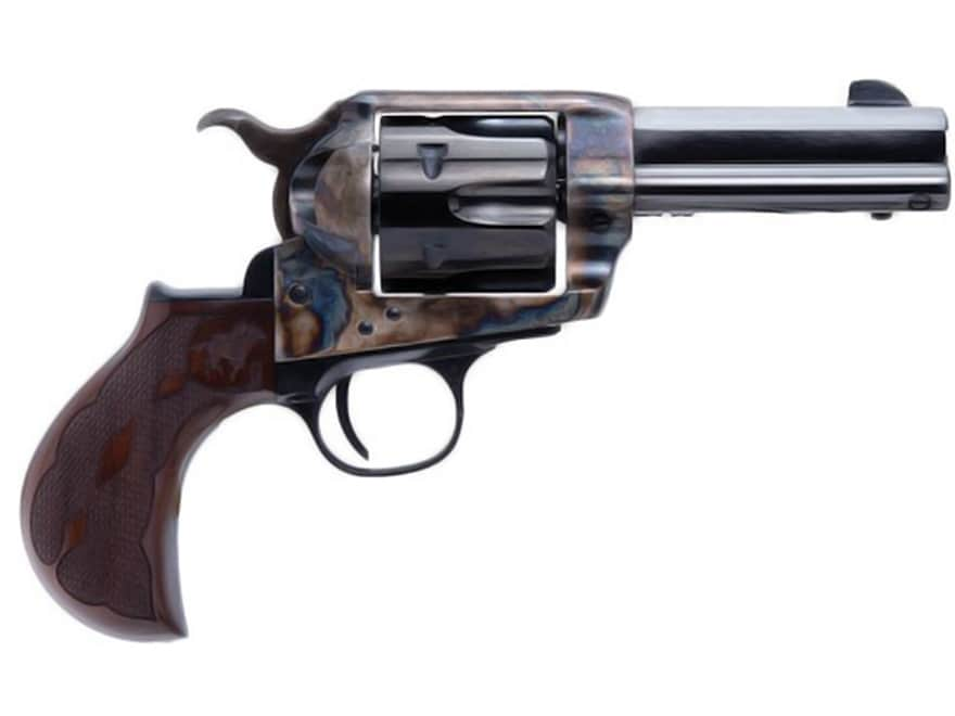 Image of Cimarron El Malo 2 Revolver 45 Colt (Long Colt) 3.5" Barrel, 6-Round Case Colored Hardened Frame Walnut Birds head Grip