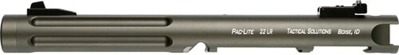 Image of Tactical Solutions Pac-Lite Ruger Mark IV, 6" Fluted Matte OD Green Barrel 22LR
