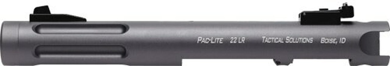 Image of Tactical Solutions Pac-Lite Ruger Mark IV, 4.5" Fluted Gun Metal Gray Barrel 22LR - SHIPS TO FFL