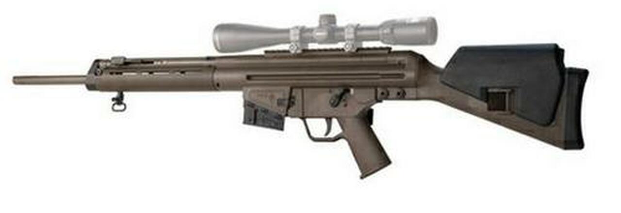 Image of PTR Model MSR Modern Sporting Rifle .308, 18" Target Barrel, Dark Earth Furniture, Cheek Piece, 5 Rnd Mag