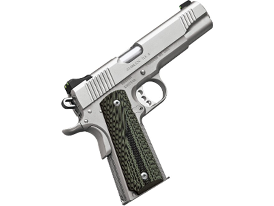 Image of Kimber Stainless TLE II 1911 Pistol 45 ACP 5" Barrel 7-Round Stainless Steel G-10 Green/Black