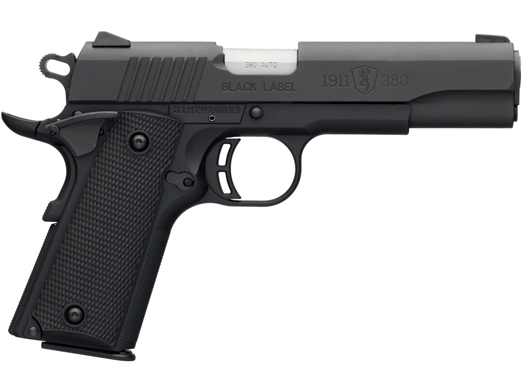 Image of Browning Black Label Pistol, .380 ACP, 4.25", Composite Grips, Matte Black, 8rd