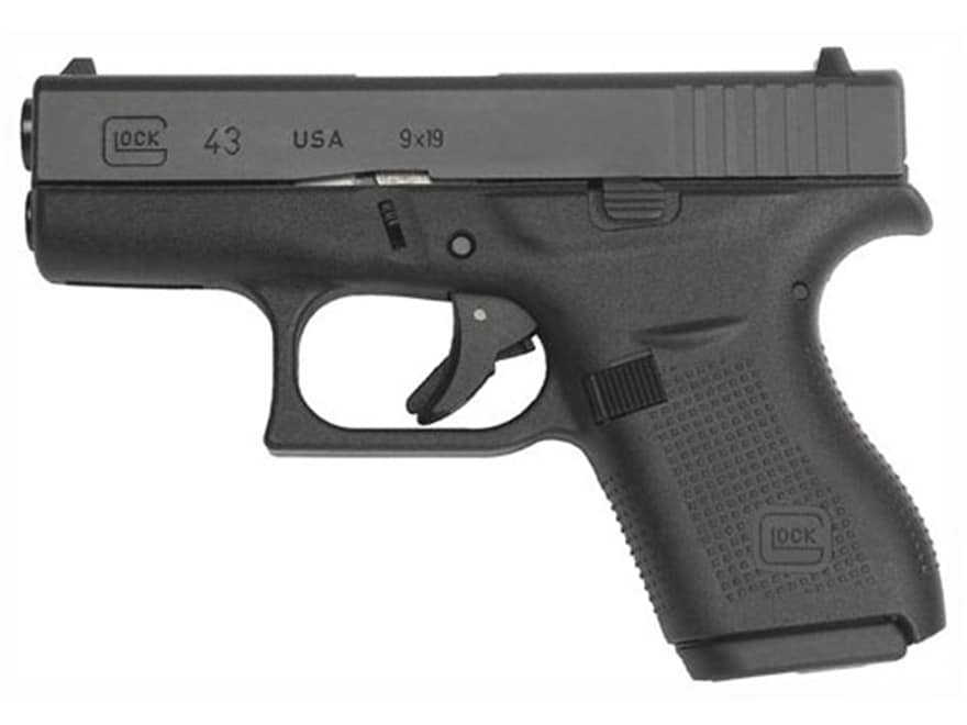 Image of Glock 43 Pistol 9mm Luger Fixed Sights 6-Round Polymer Black