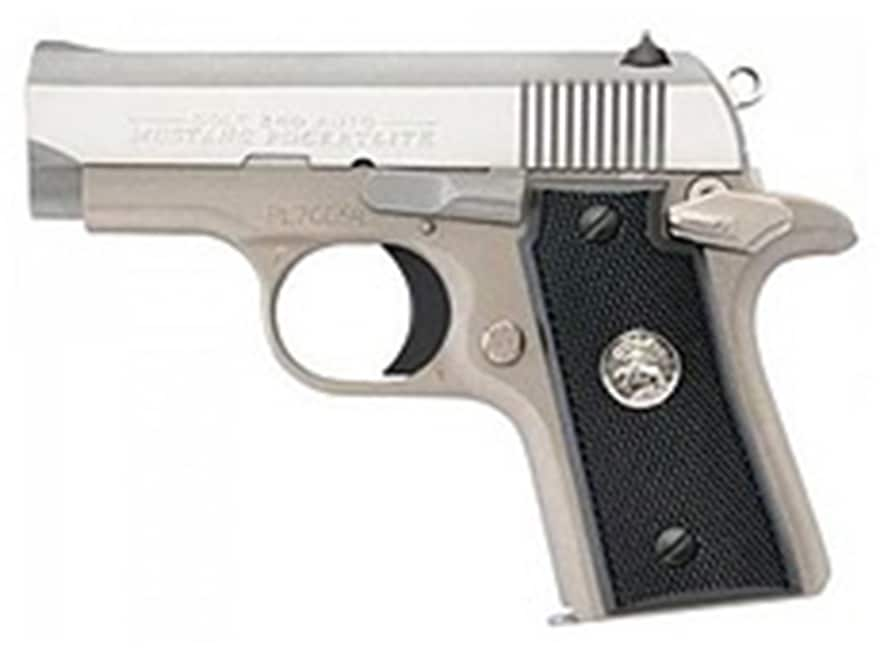 Image of Colt Mustang Pocketlite Pistol 380 ACP 2.75" Barrel 6-Round Stainless, Nickel