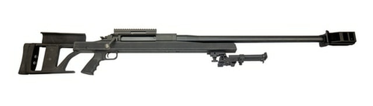 Image of Armalite AR-50A1 .50 BMG, 30" Barrel, GGG Bipod, Aluminum Stock, Black, Display Model