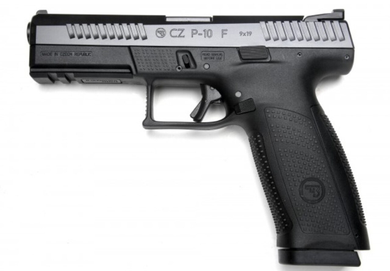 Image of CZ P-10 F 9mm, Black, Night Sights, 3x19rd Mags