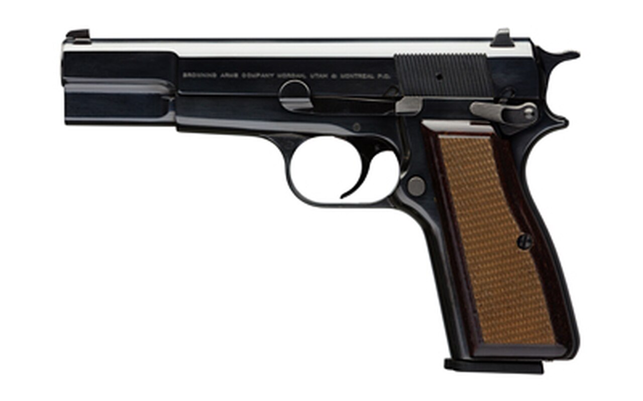 Image of Browning Hi-Power Standard 9mm, Walnut Grips, 13 Rd Mag