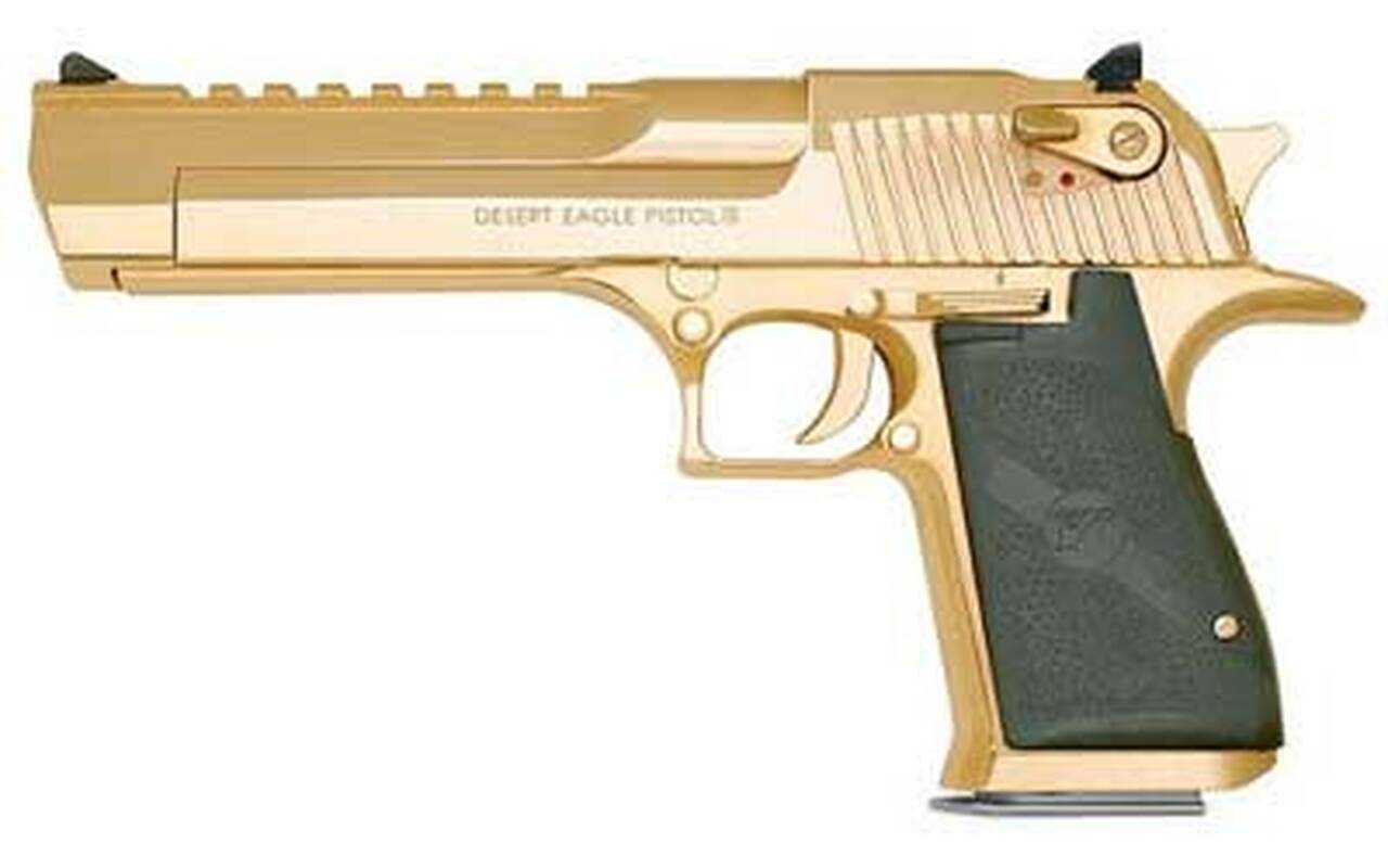 Image of Magnum Research Desert Eagle XIX 50AE, 6 Inch, Gold Finish, 7rds