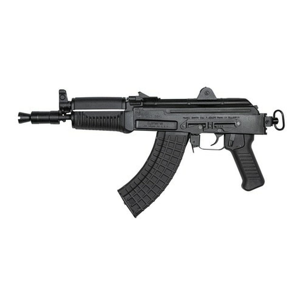 Image of Arsenal SAM7K-04 Pistol, 762X39, 10.5", Steel, Black, Adjustable Sights, Picatinny Rail for Rear Attachments