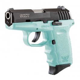 Image of SCCY CPX-2 9mm Black / Blue Pistol, No Safety - CPX 2CBSB