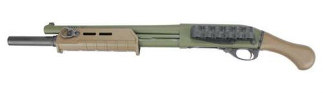 Image of Remington Custom Shop Tac-14 DEMO, 12 Ga, 14" Ported, Ext. Mag Tube, OD Green/FDE, Demo Model