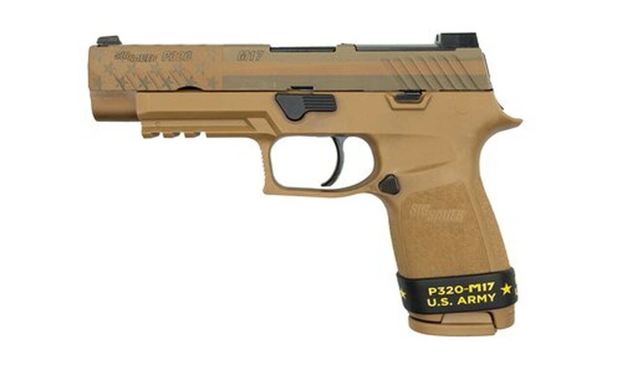 Image of Sig P320-M17 Freedom Slide 9MM 4.7" Barrel NO Manual Safety, Night Sight Plate, 2- 17rd Mags