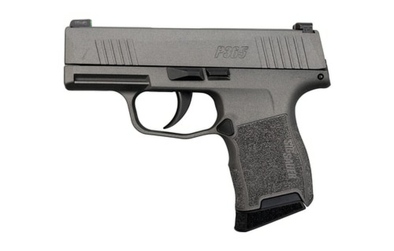 Image of Sig P365 Tungsten Gray 9mm, 3" Barrel, Sig XRay3 Night Sights, 10rd Mag