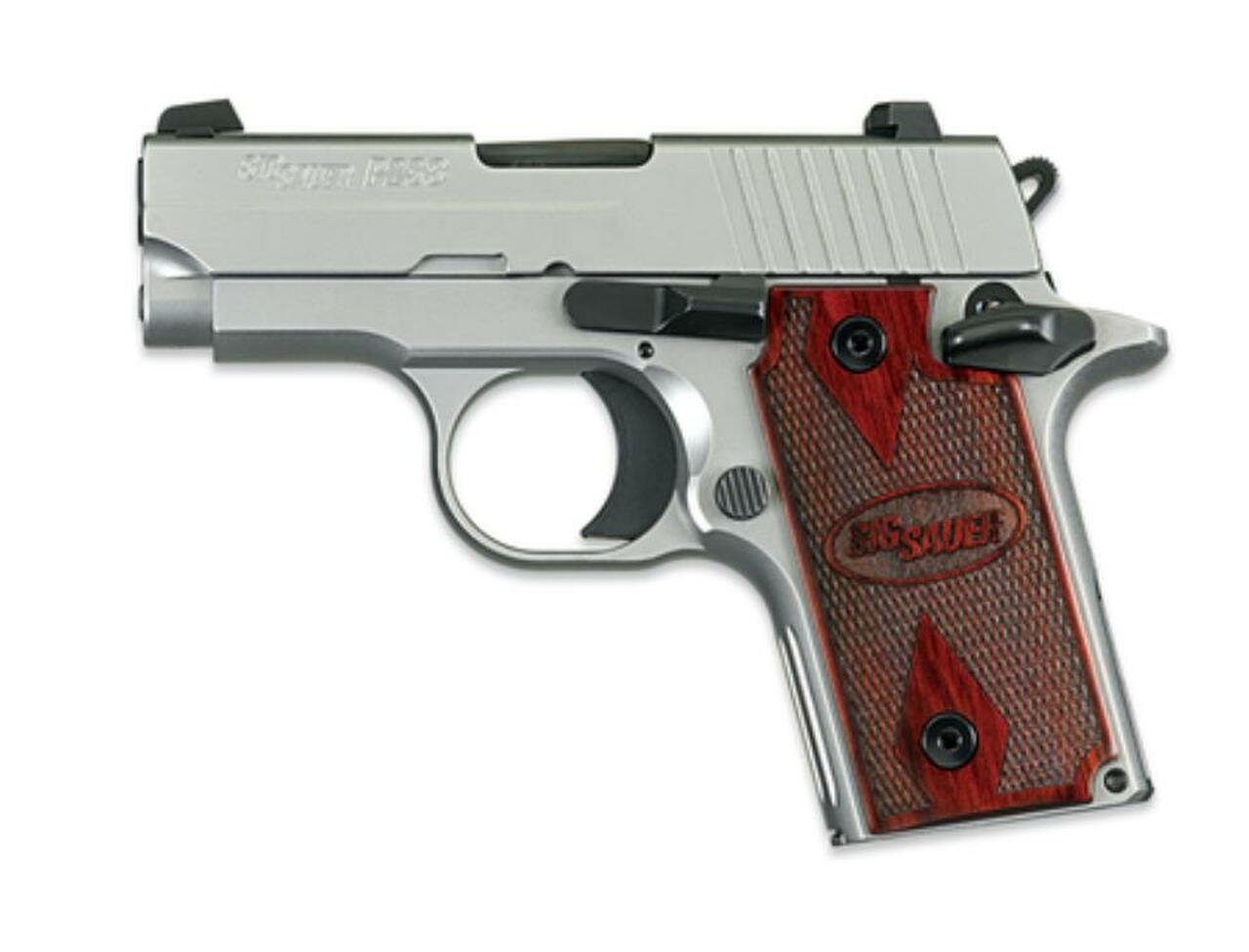 Image of SIG P238 'HDW' 380 ACP Nite Sites Rosewood Grips